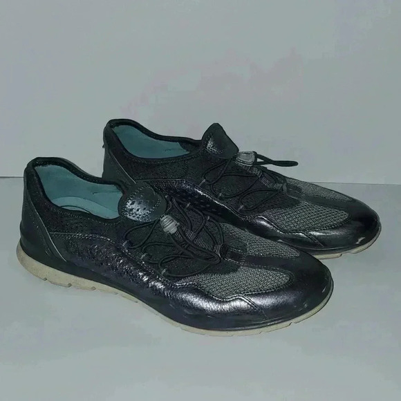 Ecco Shoes - ECCO Women’s Size 40 Lynx Pewter Silver Toggle Comfort Shoes